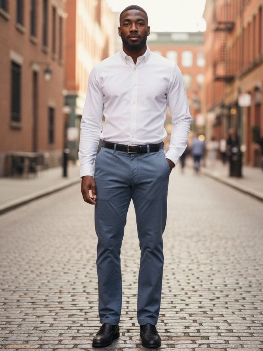 Levi's XX Chino 34x32 Standard Taper Mens Blue Grey Stretch Twill Pants‎